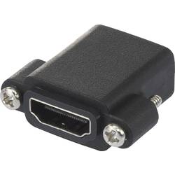 SpeaKa Professional SP-9082612 HDMI adaptér [1x HDMI zásuvka - 1x HDMI zásuvka] černá lze šroubovat
