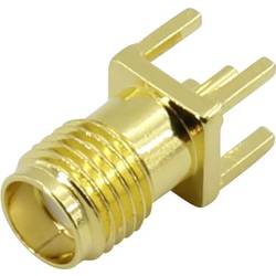 TRU COMPONENTS SMA-KE1 SMA konektor zásuvka, vestavná vertikální 50 Ω 1 ks