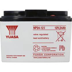 Yuasa NP24-12 NP24-12 olověný akumulátor 12 V 24 Ah olověný se skelným rounem (š x v x h) 166 x 125 x 175 mm šroubované M5 bezúdržbové, VDS certifikace