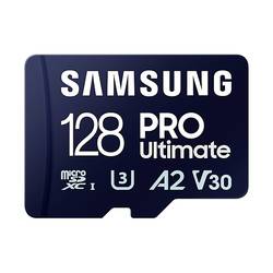 Samsung PRO Ultimate paměťová karta microSD 128 GB Class 3 UHS-I , v30 Video Speed Class, A2 Application Performance Class vč. USB čtečky karet