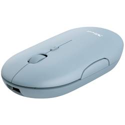 Trust PUCK optická drátová myš, Bluetooth®, bezdrátový, 4 tlačítko, 1600 dpi, modrá