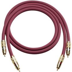 cinch audio kabel [2x cinch zástrčka - 2x cinch zástrčka] 0.50 m bordó pozlacené kontakty Oehlbach NF 214 Master