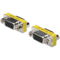 Digitus sériový adaptér [1x D-SUB zásuvka 15pólová - 1x D-SUB zásuvka 15pólová] černá, žlutá