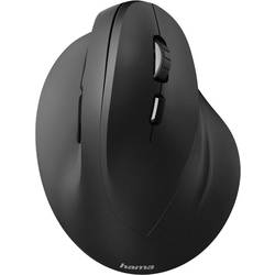 Hama optická ergonomická myš, bezdrátový, 6 tlačítko, 1800 dpi, černá