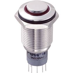 TRU COMPONENTS LAS2GQH-22E/R/12V/S/P, 701781 tlačítko antivandal, 16 mm, 250 V/AC, 3 A, 1 ks