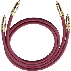 cinch audio kabel [2x cinch zástrčka - 2x cinch zástrčka] 0.70 m bordó pozlacené kontakty Oehlbach NF 214 Master