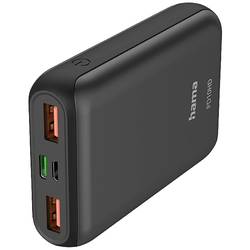 Hama powerbanka 10000 mAh Li-Pol USB-A, USB-C® antracitová