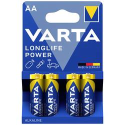 Varta LONGLIFE Power AA Bli 4 tužková baterie AA alkalicko-manganová 1.5 V 4 ks