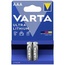 Varta LITHIUM AAA Bli 2 mikrotužková baterie AAA lithiová 1100 mAh 1.5 V 2 ks