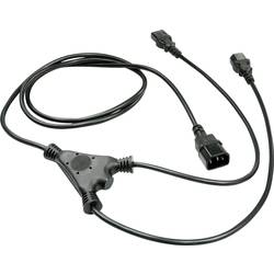 LINDY napájecí kabel [2x IEC C13 zásuvka 10 A - 1x IEC zástrčka C14 10 A] 2.00 m černá