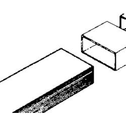 Wallair 20200110 plochý ventilační kanál 100 čtyřhranná roura