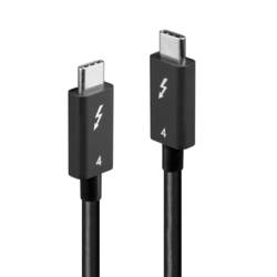 LINDY Kabel pro displeje USB-C® USB-C ® zástrčka, USB-C ® zástrčka 1.00 m černá 31120