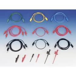 SKS Hirschmann 935980410 sada měřicích kabelů [lamelová zástrčka 4 mm - lamelová zástrčka 4 mm] 1.00 m, černá, červená, modrá, žlutá, zelená, 1 ks