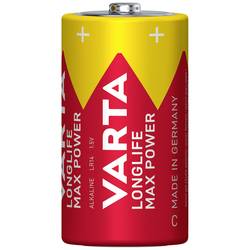 Varta LONGLIFE Max Power C Bli 2 baterie malé mono C alkalicko-manganová 7800 mAh 1.5 V 2 ks