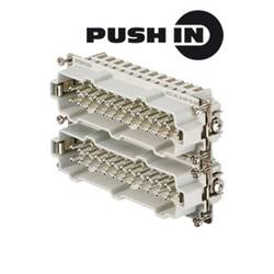 HDC insert, Male, 500 V, 16 A, No. of poles: 24, PUSH IN, Size: 8