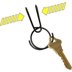NITE Ize klíčenka KSQR-01-R6 SqueezeRing Easy Load Key Clip černá 1 ks