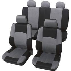 Petex 24274918 Classic autopotahy 17dílná polyester černá, šedá sedadlo řidiče, sedadlo spolujezdce, zadní sedadlo