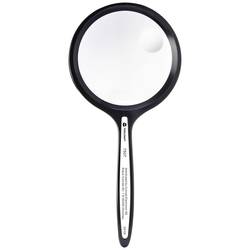 TOOLCRAFT TO-8976468 ruční lupa zvětšení: 2 x, 4 x, Velikost objektivu: (Ø) 76 mm, černá