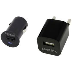 LogiLink PA0076 USB nabíječka vnitřní, do auta, do zásuvky (230 V) Výstupní proud (max.) 1500 mA Počet výstupů: 1 x USB A