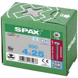 SPAX 0207000400253 R 88093 Ruko m.Spitze/T-STAR VG šroub do dřeva 4 mm 25 mm T-STAR plus nerezová ocel A2 200 ks