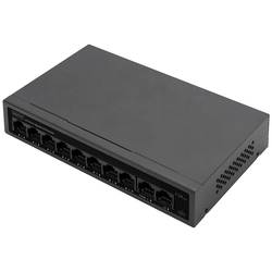 Digitus DN-95357 síťový switch, 8 + 2 porty, 10 / 100 / 1000 MBit/s, funkce PoE