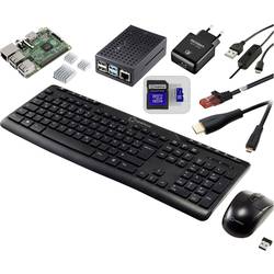 TRU COMPONENTS Pro Set Raspberry Pi® 2 B 1 GB 4 x 0.9 GHz vč. napájecího zdroje, vč. pouzdra, vč. chladicího tělesa, vč. HDMI™ kabelu, vč. klávesnice, vč. myši