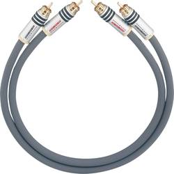 cinch audio kabel [2x cinch zástrčka - 2x cinch zástrčka] 1.00 m antracitová pozlacené kontakty Oehlbach NF 14 MASTER