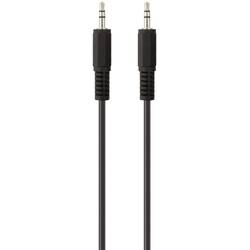 Belkin F3Y111bf1M-P jack audio kabel [1x jack zástrčka 3,5 mm - 1x jack zástrčka 3,5 mm] 1.00 m černá pozlacené kontakty