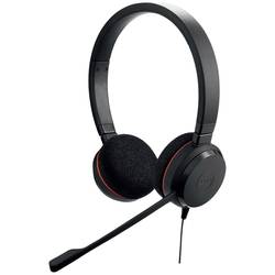 Jabra Evolve 20 Počítače Sluchátka On Ear kabelová stereo černá Redukce šumu mikrofonu headset, regulace hlasitosti