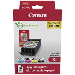 Canon Ink CLI-581XL C/M/Y/BK Photo Value Pack originál kombinované balení černá, azurová, purppurová, žlutá 2052C006