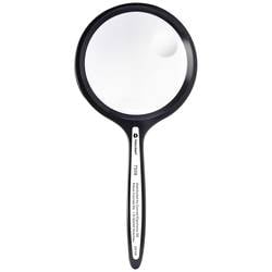 TOOLCRAFT TO-8976465 ruční lupa zvětšení: 2 x, 4 x, Velikost objektivu: (Ø) 63.5 mm, černá