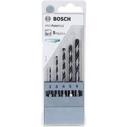 Bosch Accessories 2607002824 HSS sada spirálových vrtáku do kovu, 5dílná, 2 mm, 3 mm, 4 mm, 5 mm, 6 mm, DIN 338, šestihran, 1 ks