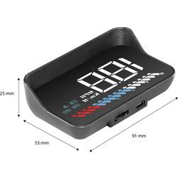 M7 nástavbový přístroj do auta HUD-3.5 Head-up Display