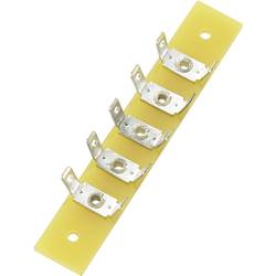 TRU COMPONENTS pájecí lišta jednořadá Počet pólů 5 epoxid (d x š x v) 59 x 10 x 1.6 mm 1 ks