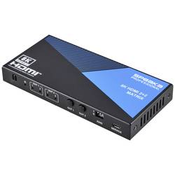 SpeaKa Professional SP-11571776 2 + 2 port HDMI matrix přepínač UHD 7680 x 4320 Pixel černá