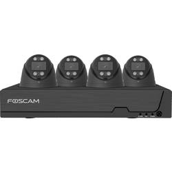 Foscam FNA108E-T4-2T black LAN IP-sada bezpečnostní kamery 8kanálový se 4 kamerami 3840 x 2160 Pixel