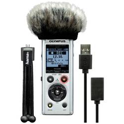 Olympus LS-P1 Podcaster Kit digitální diktafon Maximální čas nahrávání 123 h stříbrná