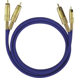 cinch audio kabel [2x cinch zástrčka - 2x cinch zástrčka] 0.50 m černá pozlacené kontakty Oehlbach NF 1 Master