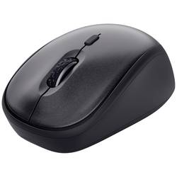 Trust TM-201 drátová myš bezdrátový optická černá 4 tlačítko 1600 dpi Tiché klávesy