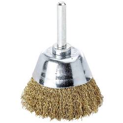 Lessmann Hrncový kartáč D.50mm, dřík, tloušťka drátu 0,6 mm, 0,2 mm, MS, 10500min, Index LESSMANN 435542 435542 1 ks