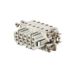 HDC insert, Female, 250 V, 22 A, No. of poles: 10, Tension clamp connection, Size: 2