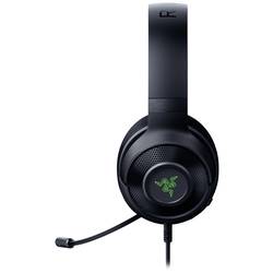 RAZER Kraken V3 X Gaming Sluchátka Over Ear kabelová Virtual Surround černá headset, regulace hlasitosti, Vypnutí zvuku mikrofonu