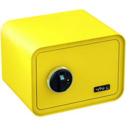 Basi 2018-0002-1600 mySafe 350 trezor, bezpečnostní trezor zámek s otiskem prstu, na klíč citrónově žlutá