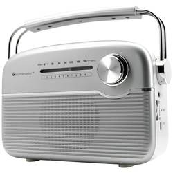 soundmaster TR480SI Akumulátorové rádio FM FM Solární panel stříbrná