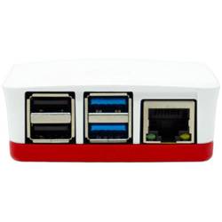 Raspberry Pi® ALLNET - Raspberry Pi 4 Zubehör - offizielles Gehäuse rot/weiß fuer 4 SBC skříň Vhodné pro: Raspberry Pi® 4 B červená, bílá