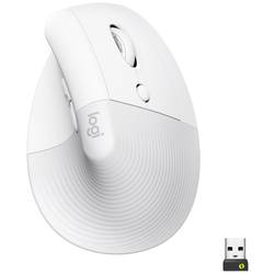 Logitech Lift Vertical Ergonomic Mouse ergonomická myš Bluetooth®, bezdrátový optická bílá 6 tlačítko 4000 dpi ergonomická