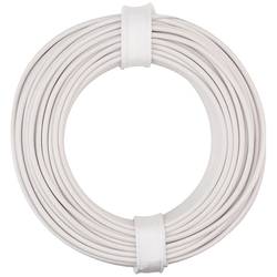 Donau Elektronik 150-015 lanko/ licna, 1 x 0.50 mm², bílá, 10 m