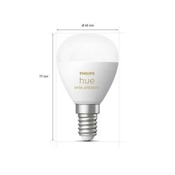 Philips Hue LED žárovka 8719514491168 Energetická třída (EEK2021): F (A - G) Hue White Ambiance Luster E14 5.1 W