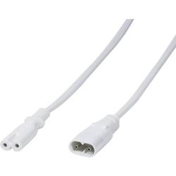 LogiLink napájecí prodlužovací kabel [1x IEC C8 zástrčka - 1x IEC C7 zásuvka] 2.00 m bílá