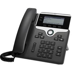 Cisco CP-7811-3PCC-K9= systémový telefon, VoIP LCD displej antracitová